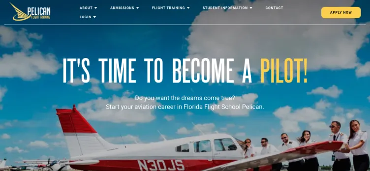 Screenshot PelicanFlightSchool.com