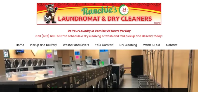 Screenshot RanchiesLaundromat.com