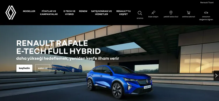 Screenshot Renault.com.tr