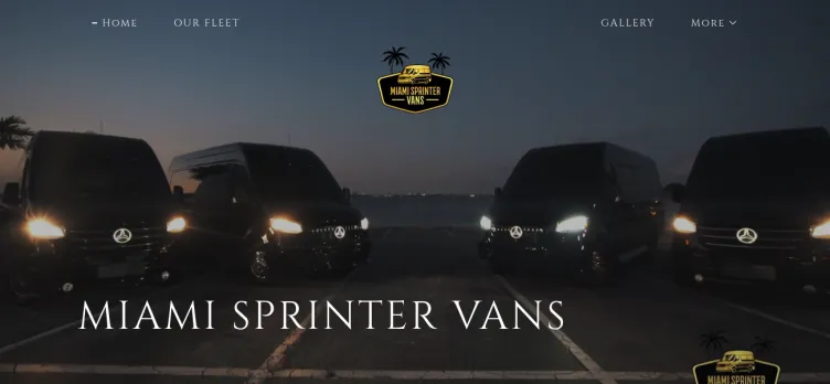 Screenshot Miami Sprinter Vans