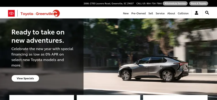 Screenshot Toyota of Greenville