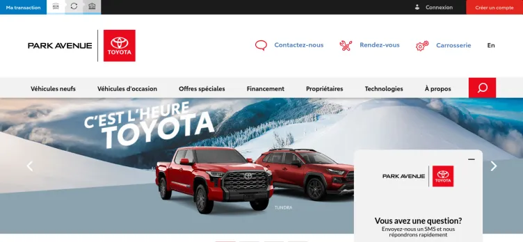 Screenshot Park Avenue Toyota