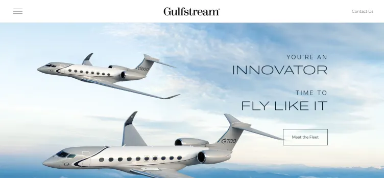 Screenshot Gulfstream.com