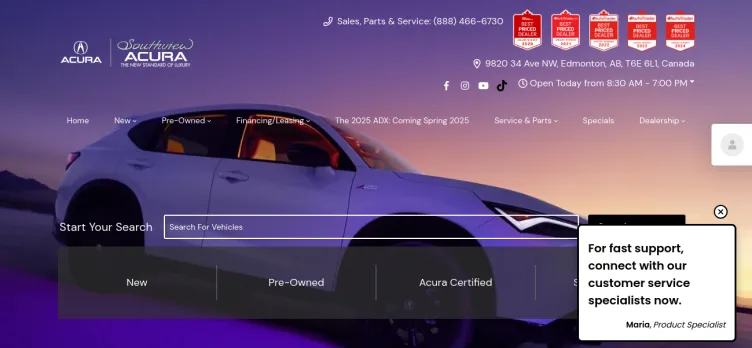 Screenshot Southview Acura