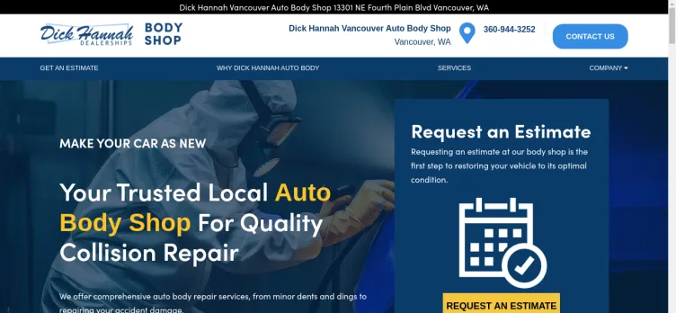 Screenshot Dick Hannah Vancouver Auto Body