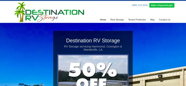 Screenshot Destination RV Storage