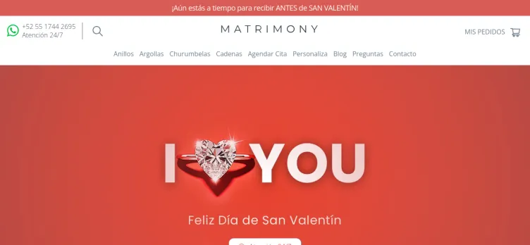 Screenshot Matrimony.mx