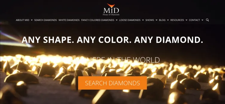 Screenshot MIDiamonds.com