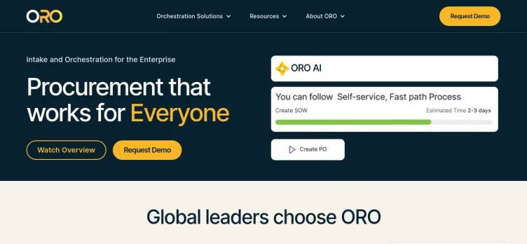 Screenshot OroLabs.ai