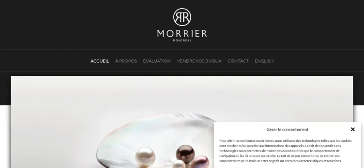 Screenshot Morrier-Montreal.com