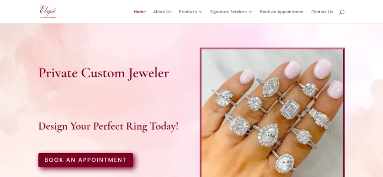 Screenshot Elyse Jewelers