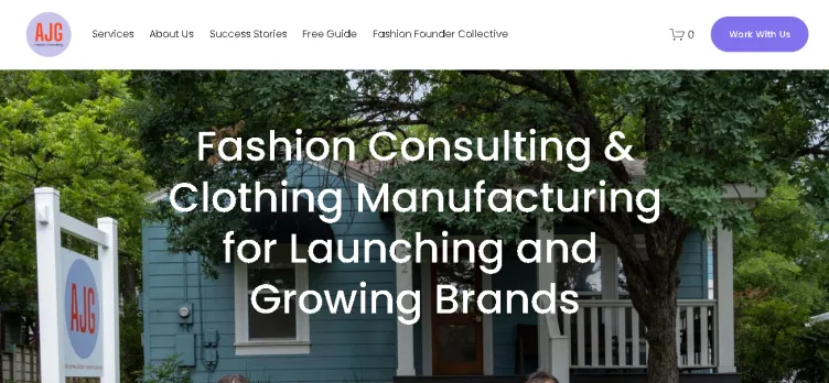 Screenshot AJGFashionConsulting.com