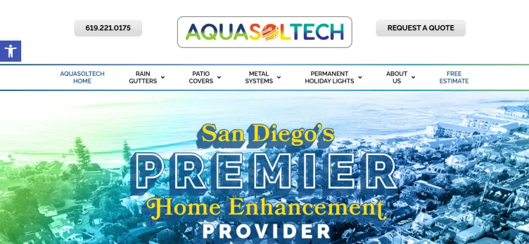 Screenshot AquasolTech.com