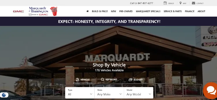 Screenshot MarquardtBuick.com