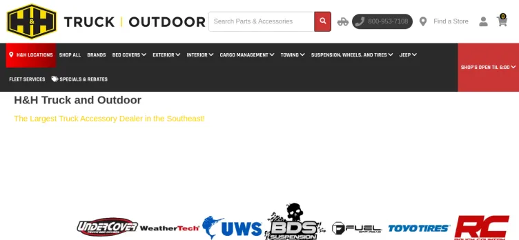 Screenshot HHTruckAccessories.com