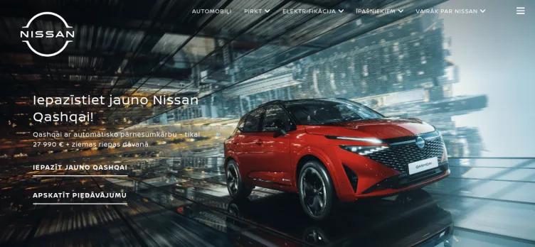 Screenshot Nissan.lv