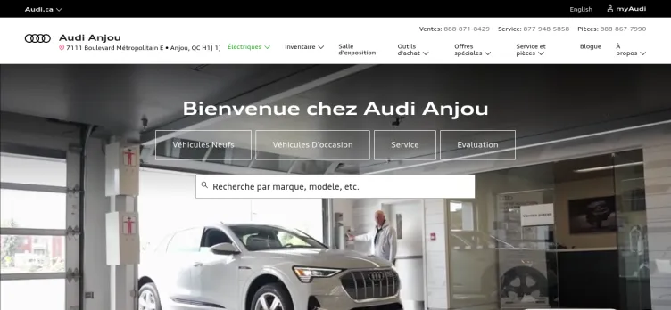 Screenshot Audi Anjou