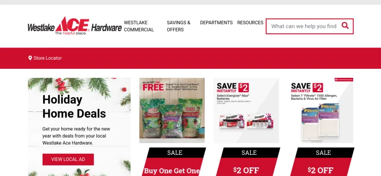 Screenshot WestlakeHardware.com