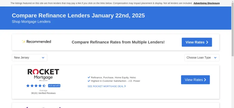 Screenshot Top10BestLenders.com