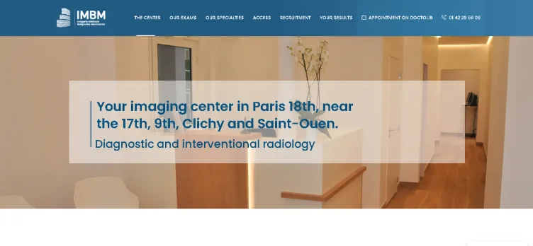 Screenshot IMBM-Radiologie.com