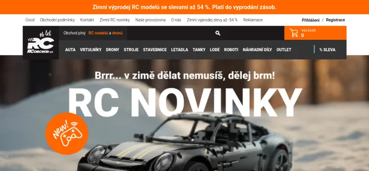 Screenshot RCobchod.cz