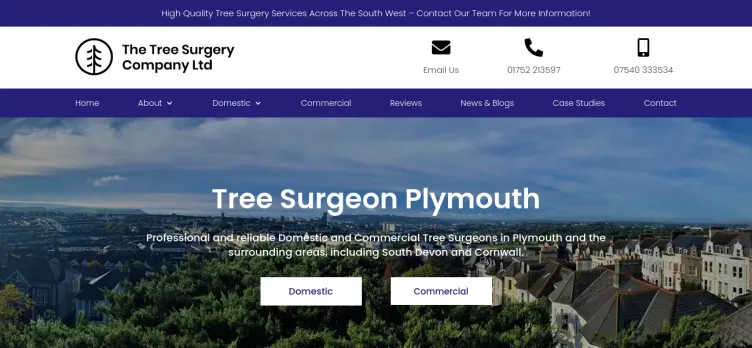 Screenshot TreeSurgeryPlymouth.co.uk