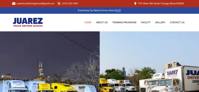 Screenshot JuarezCDLTraining.com