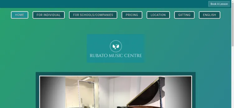 Screenshot Rubato Music Centre