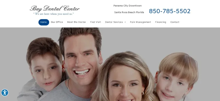 Screenshot Bay Dental Center