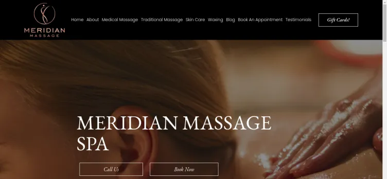 Screenshot Meridian Massage Spa