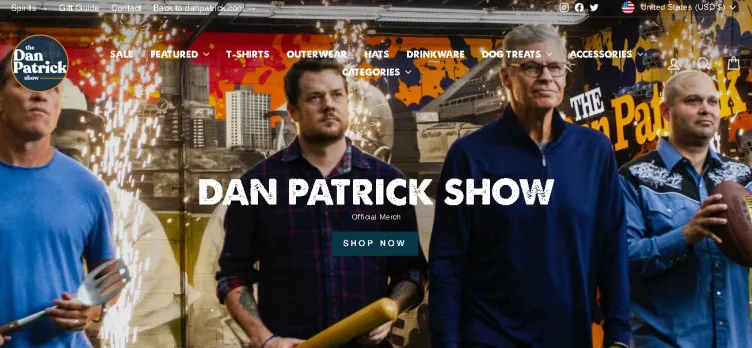 Screenshot DanPatrick.com