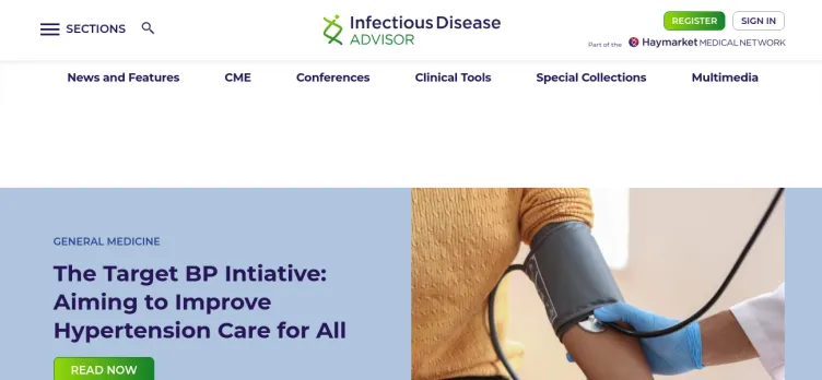 Screenshot Infectious Disease Advisor