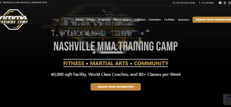 Screenshot NashvilleMMA.com