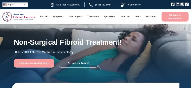 Screenshot FibroidExpert.com