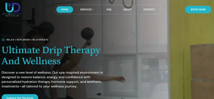 Screenshot UltimateDripTherapy.com