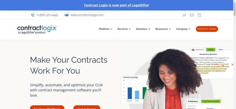 Screenshot Contract Logix