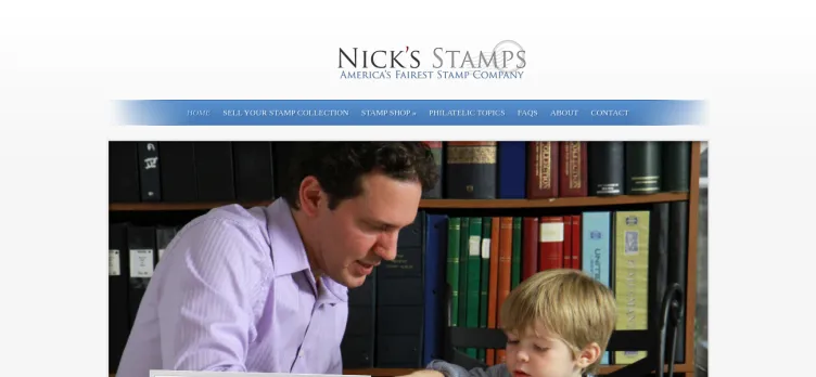 Screenshot NicksStamps.com