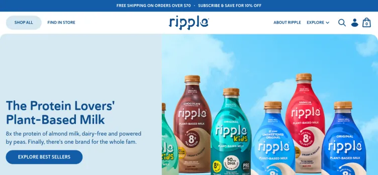 Screenshot Ripple Foods