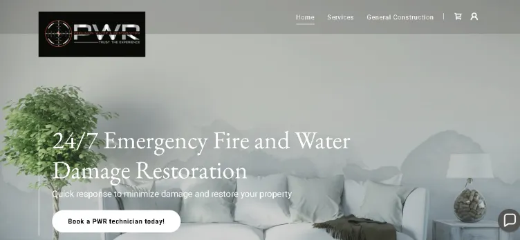 Screenshot PrecisionWaterRestoration.com