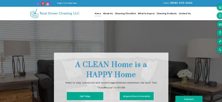 Screenshot Total House Cleaning