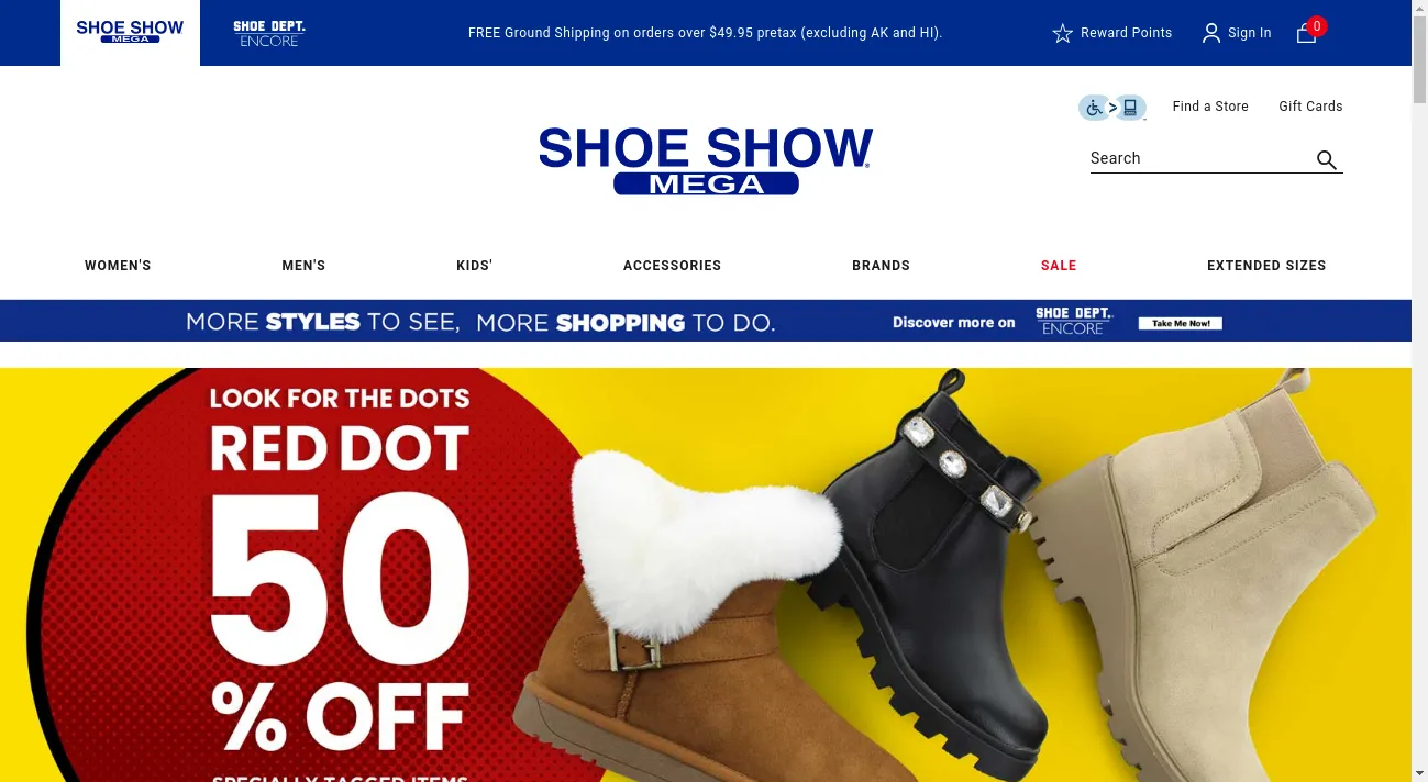 Mega hot sale shoe show