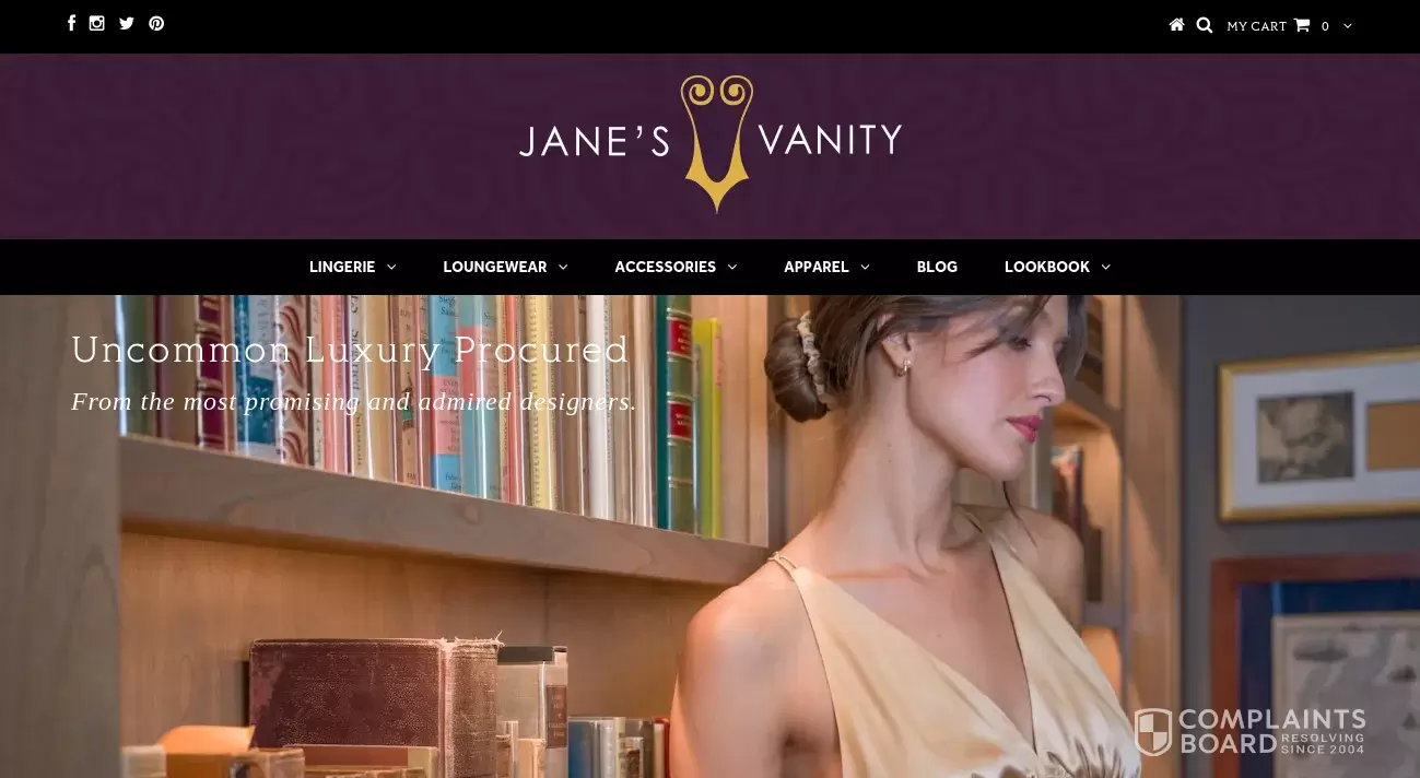 Jane's Vanity  Lingerie Procure