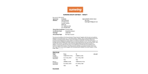 Sunwing Travel Group - Refund tickets