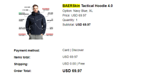 BAERSkin Hoodie - No delivery, no updates, no communication