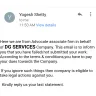 DG Services - Scam