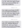 Najm ONE / Majid Al Futtaim Finance - non customer getting transaction message