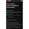 YouTube - Wasn't accepted for monetisation