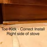 Reborn Cabinets - Incorrect Toe Kick Insall - to short & gapping seams