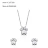 Stoneberry - Dog paw necklace and earring set