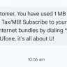 Ufone - Ufone looting customers by deduction of not being used service charges 